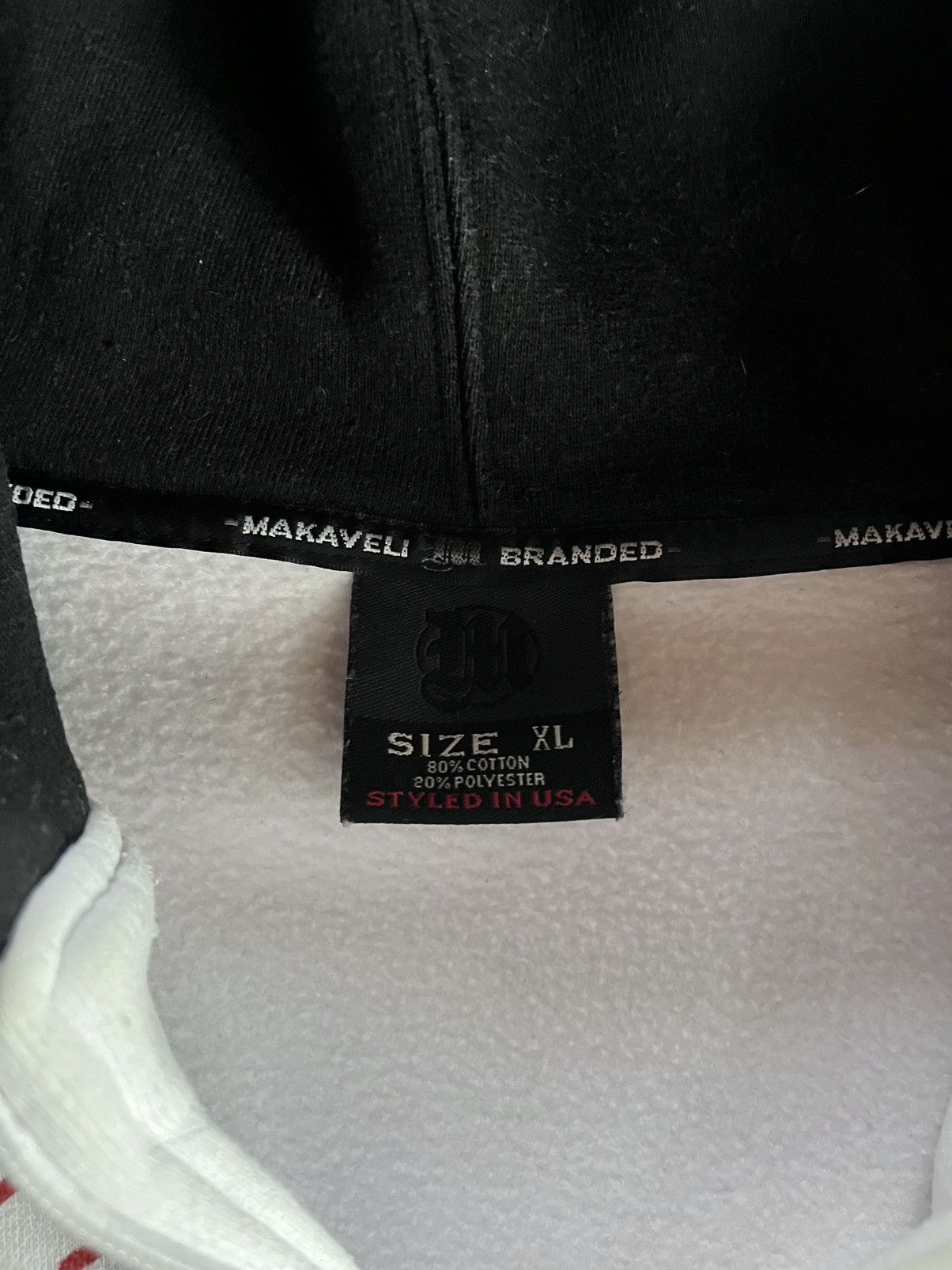 Makaveli Makaveli Big Skull Logo Embroidered Baggy Boxy Zip Hoodie XL Size US XL / EU 56 / 4 - 11 Thumbnail