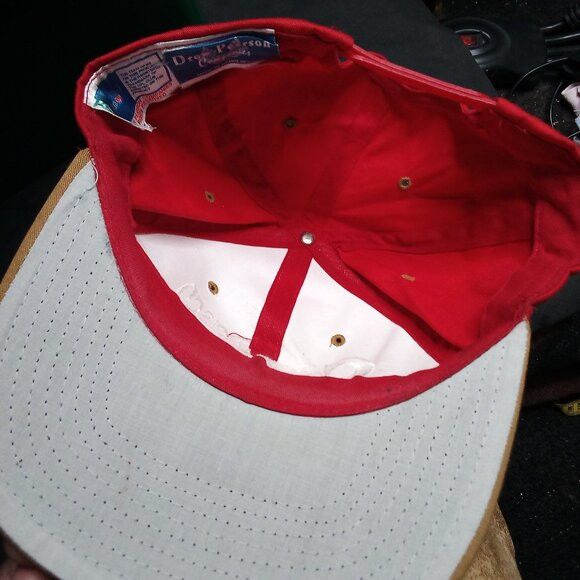 Drew Pearson Red And Tan Color Hat Size ONE SIZE - 5 Thumbnail