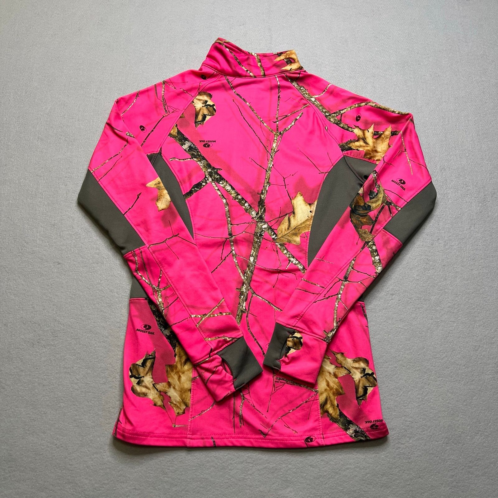 Mossy Oaks Mossy Oak Women Small Pink Camo Quarter Zip Hunting Pullover Size S / US 4 / IT 40 - 8 Thumbnail