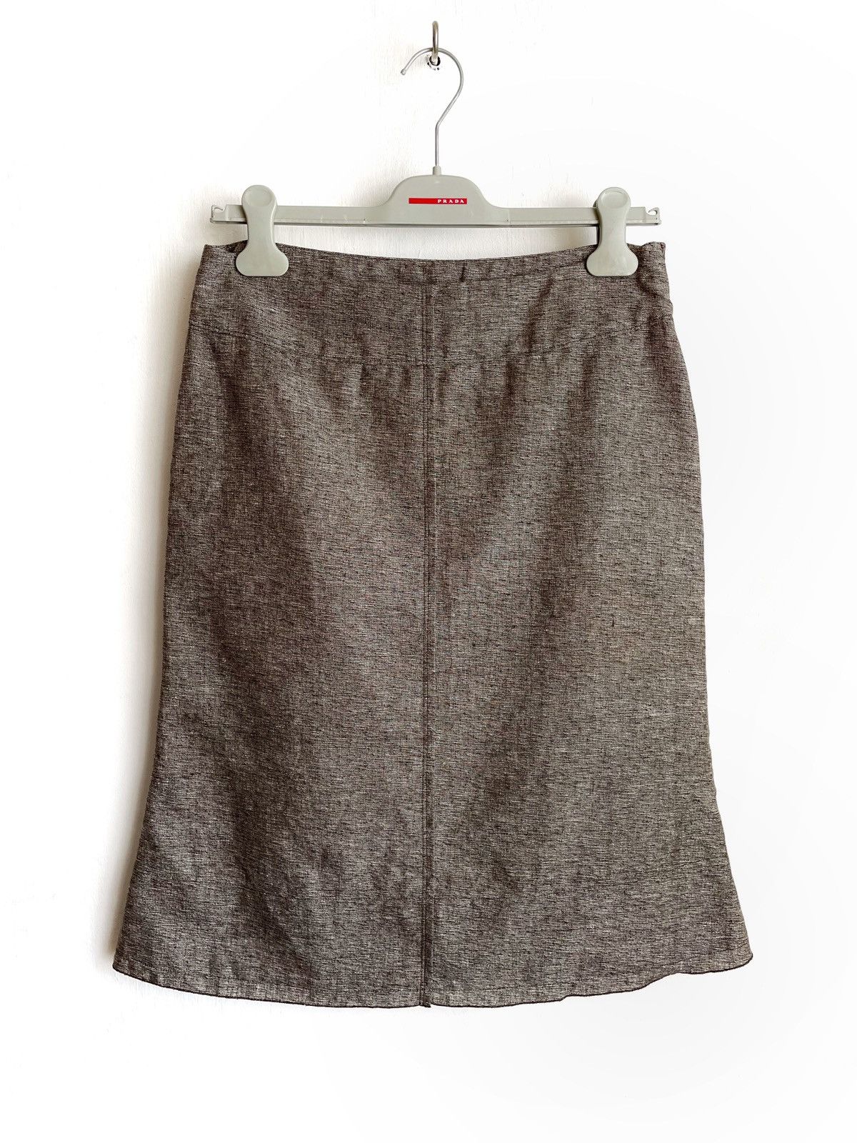 Jil Sander Jil Sander Women Midi Skirt Lino & Wool Made Italy Size 38/M Size 26" / US 2 / IT 38 - 1 Thumbnail