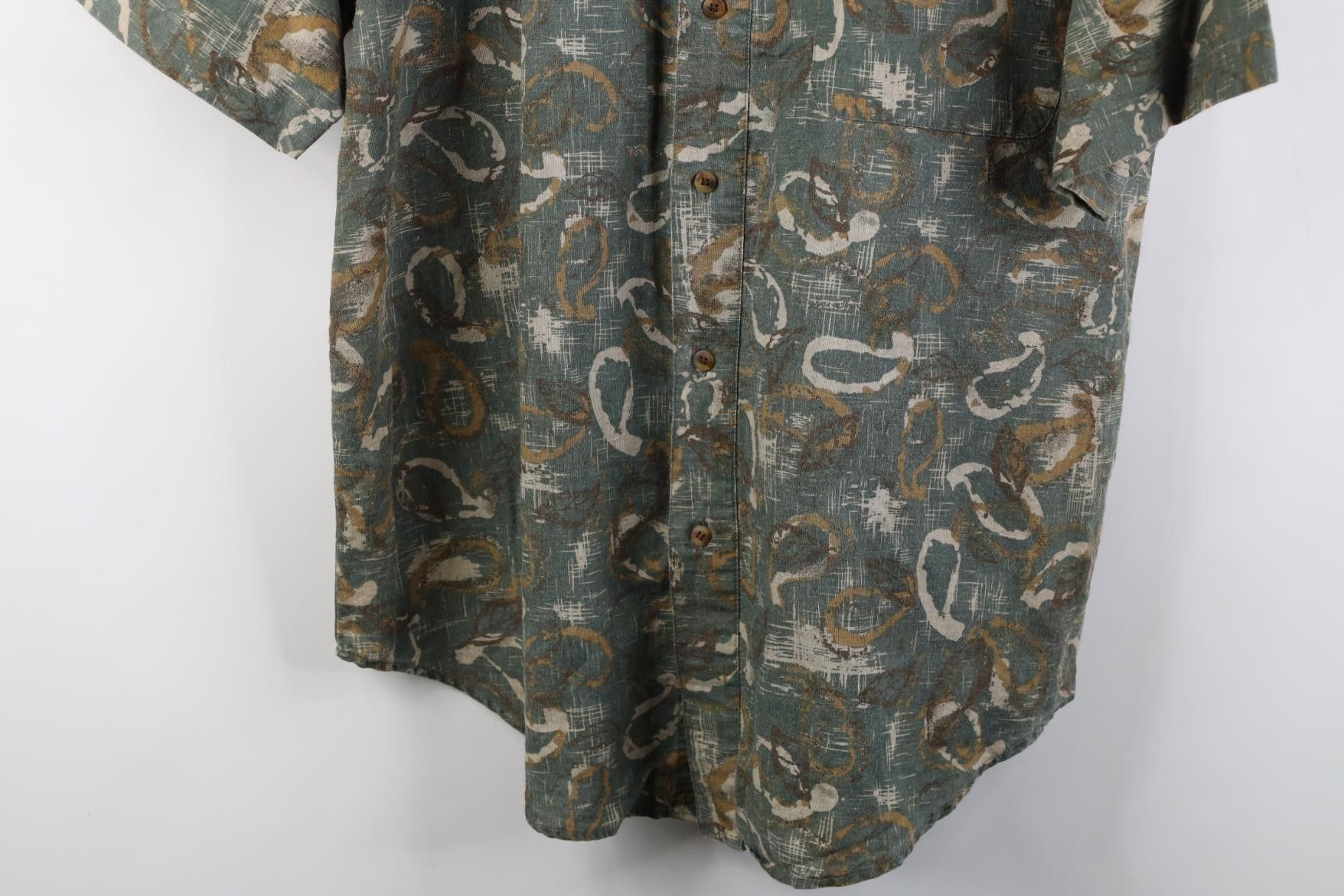 Vintage Vintage 90s Streetwear Baggy Abstract Paisley Button Shirt Size US M / EU 48-50 / 2 - 3 Thumbnail
