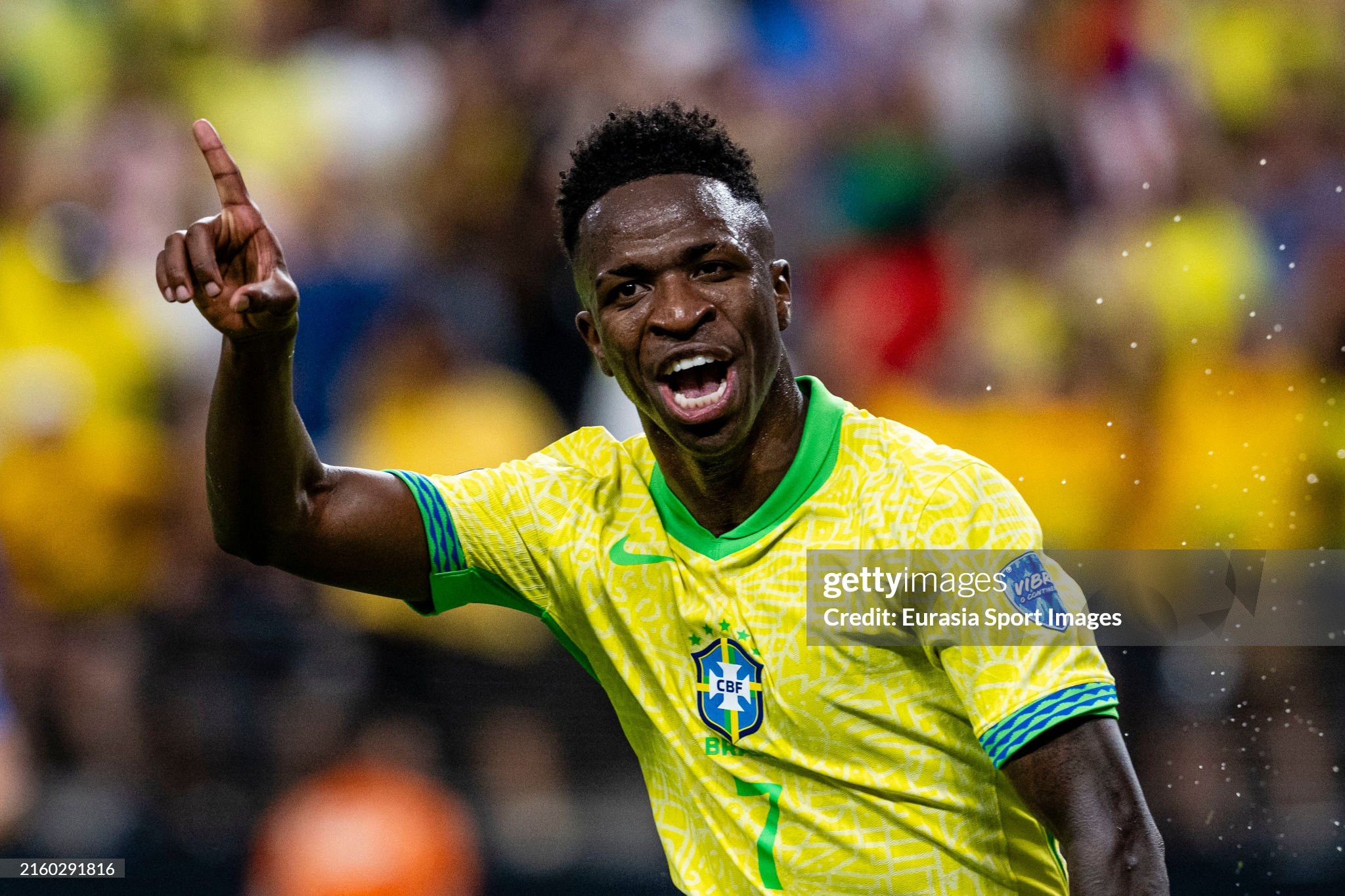 Nike Nike x #7 Vini Jr. Brazil Home 2024 Home Jersey Size US M / EU 48-50 / 2 - 3 Thumbnail