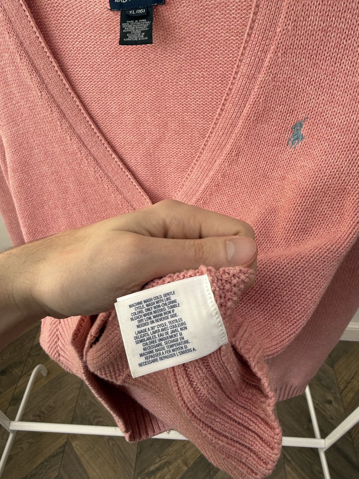 Ralph Lauren Vintage Ralph Lauren Women Pink Knit Button Cardigan Sweater Size S / US 4 / IT 40 - 7 Thumbnail