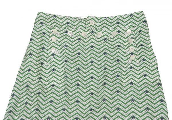 Comme des Garcons Comme des Garcons size M Green Retro Geometric Design Sens Size 22" - 4 Thumbnail