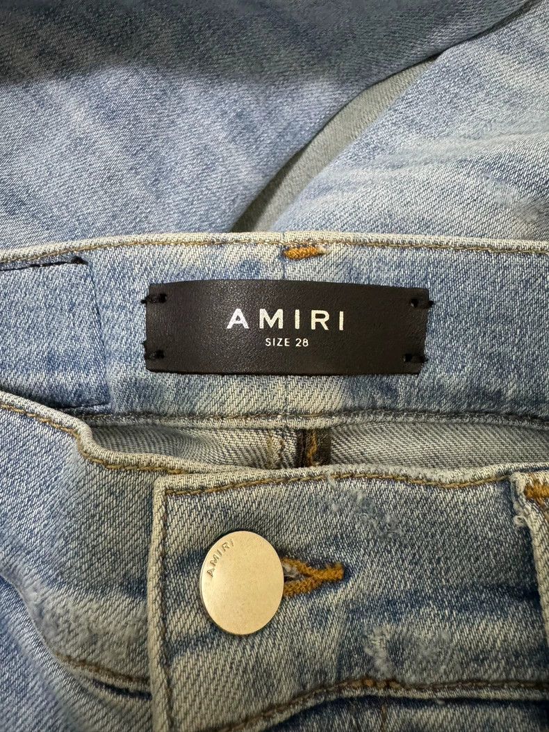 Amiri Amiri Artist Patched Blue Denim Size US 28 / EU 44 - 2 Thumbnail