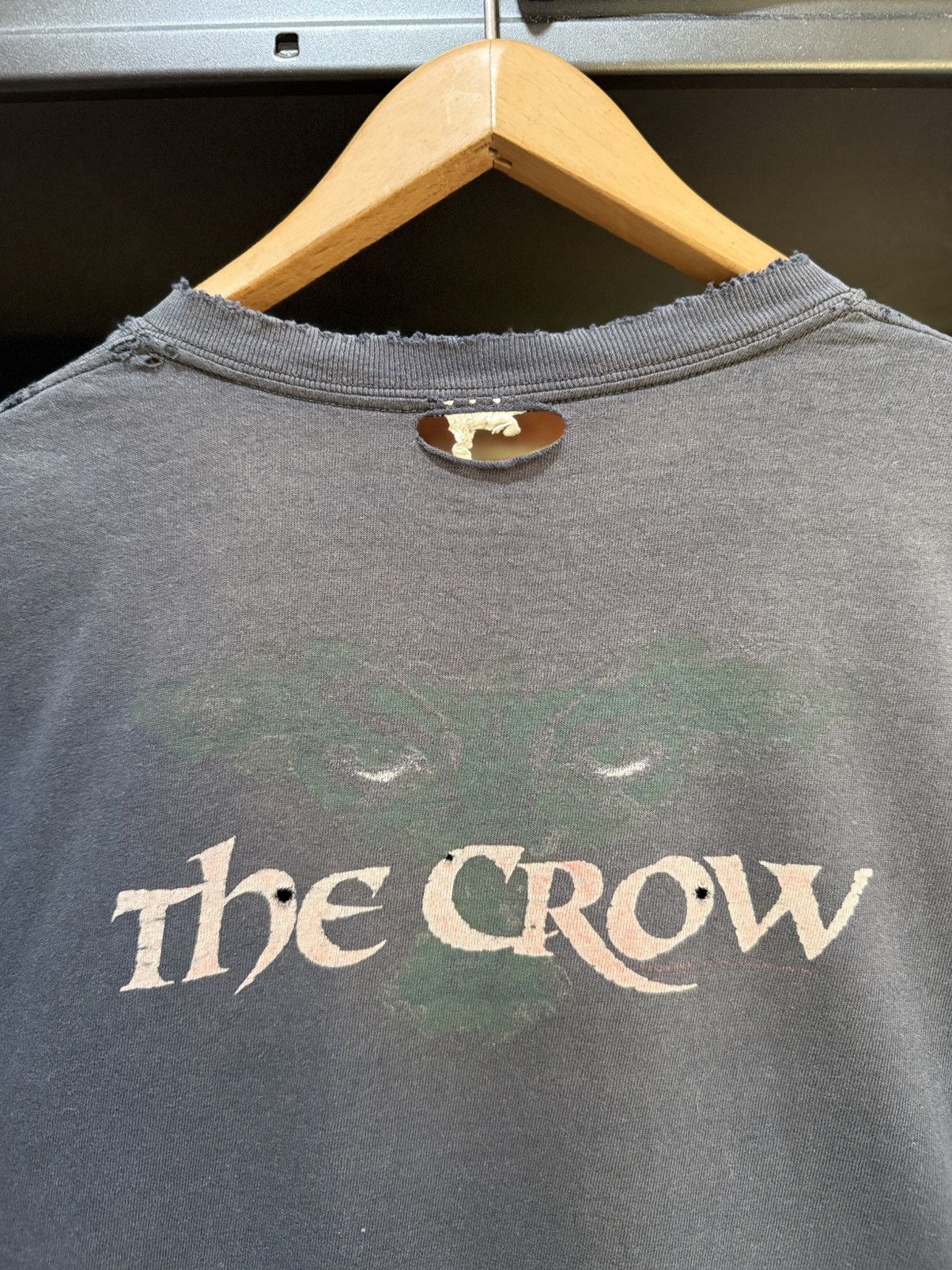 Expert Horror Thrashed Vintage The Crow Belleve In Angeles Distressed Tee Size US XXL / EU 58 / 5 - 15 Thumbnail