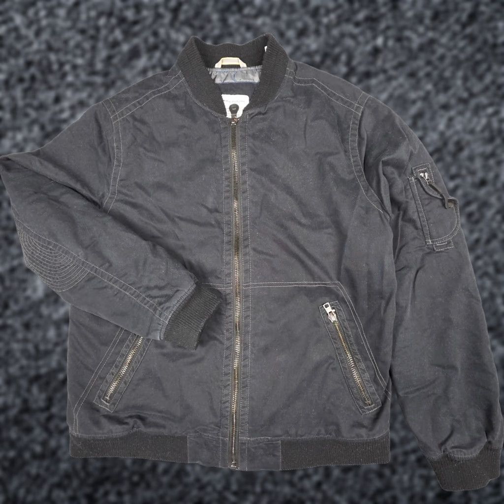 Tommy Bahama Tommy Bahama Bomber Jacket Men M Black Island Crafted Cotton Blend Zip Size US M / EU 48-50 / 2 - 1 Thumbnail