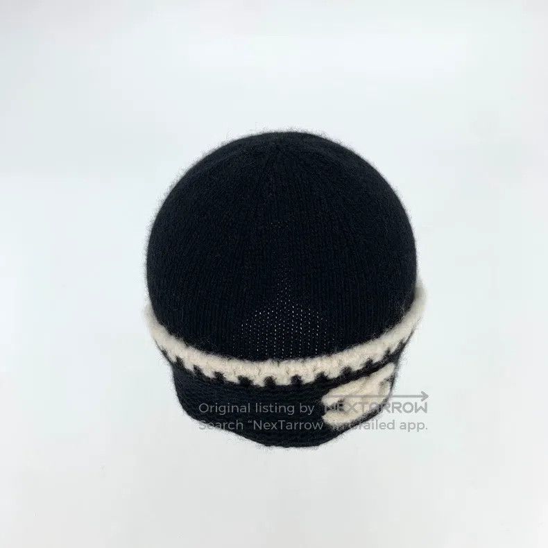 Chanel Chanel Black logo embroidered cashmere knitted woollen hat Size ONE SIZE - 5 Thumbnail