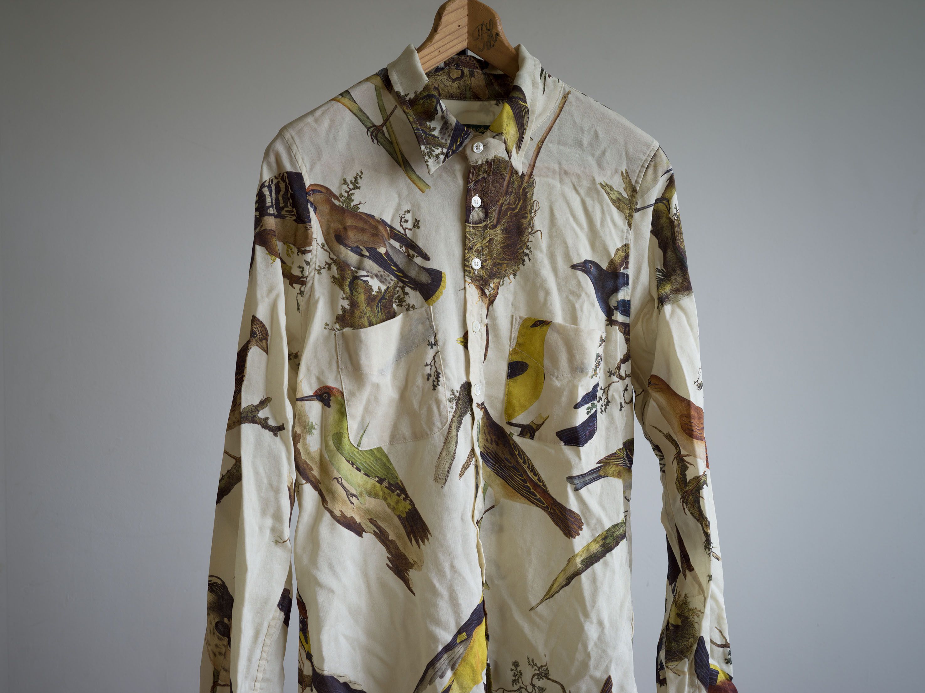 Paul Harnden Shoemakers AW2021 MEN'S SHIRT WOOL BIRDS PRINT Size US L / EU 52-54 / 3 - 4 Thumbnail