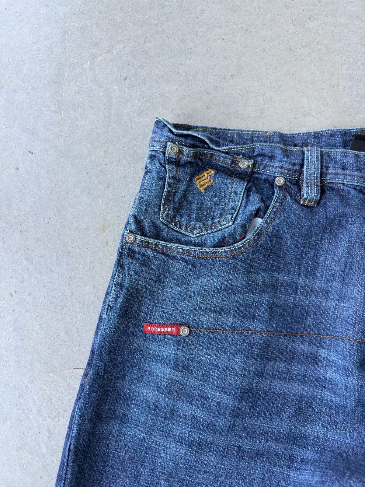 Rocawear Vintage Y2K Rocawear Embroidered Baggy Denim Jeans Size US 38 / EU 54 - 4 Thumbnail