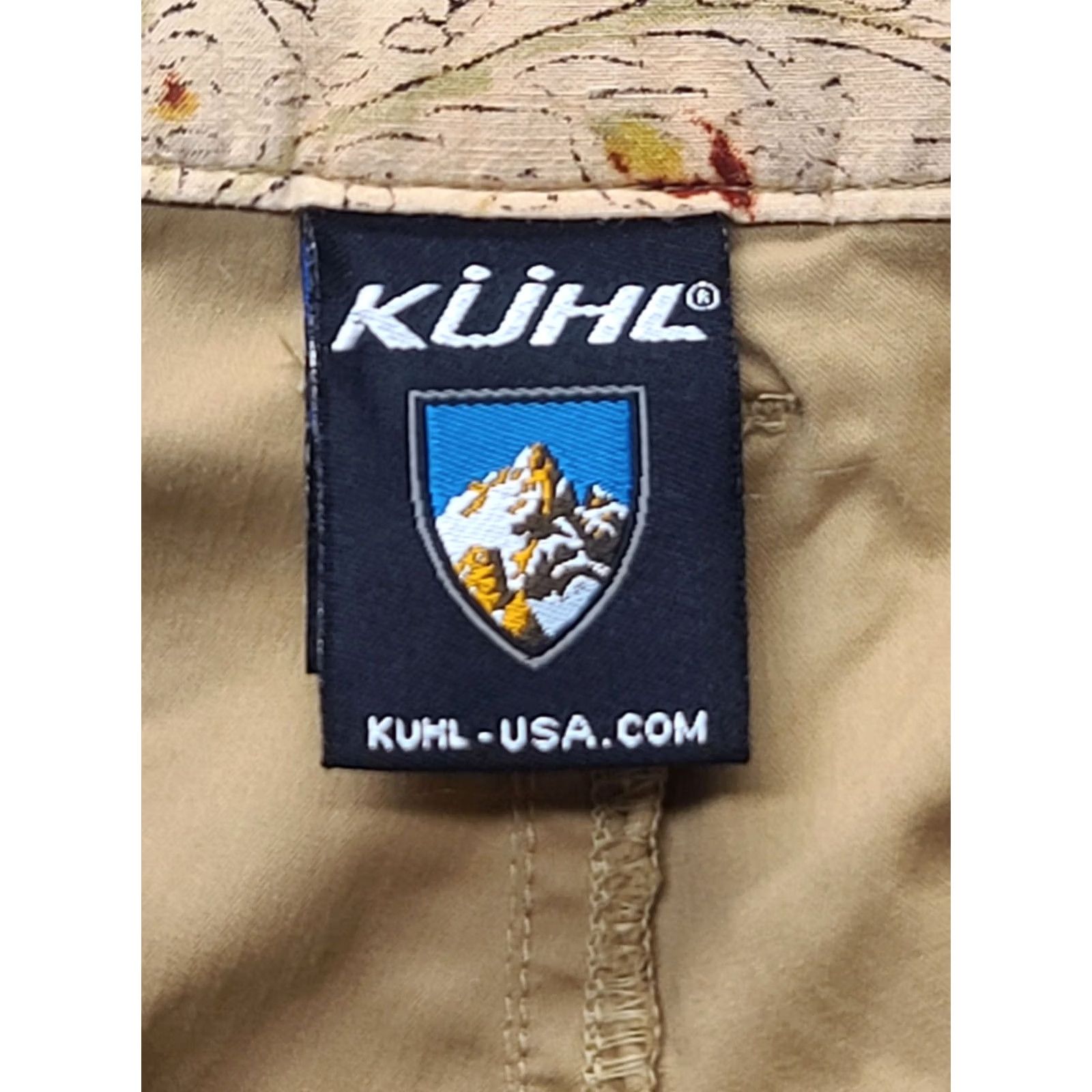 Vintage Kuhl Dry Capri Pants Womens L 34x23 Regular Fit Cargo Activewear Gorpcore MTB Beig e Size 36" / US 14 / IT 50 - 2 Thumbnail