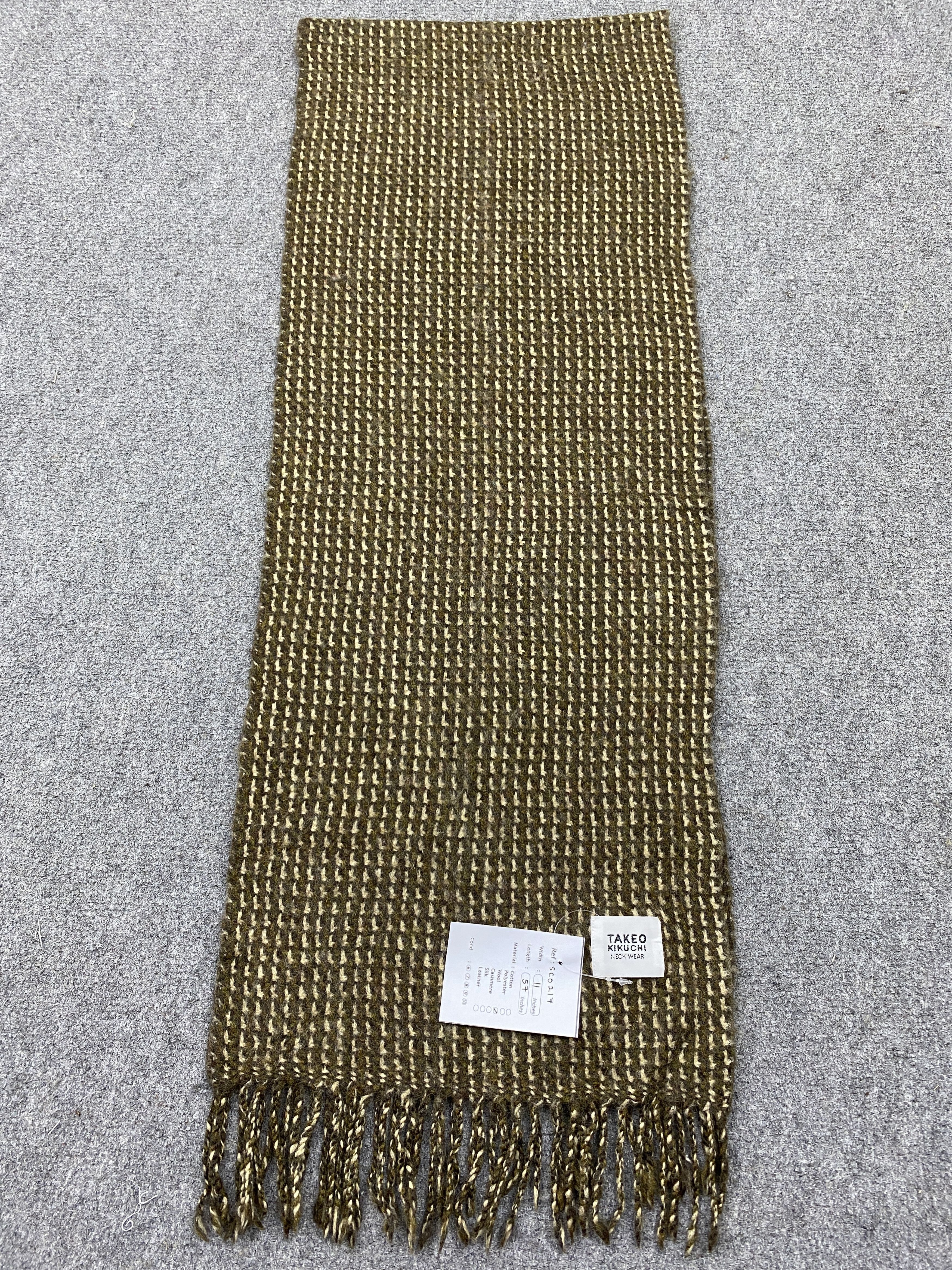 Takeo Kikuchi Takeo Kikuchi Wool Scarf / Muffler / Neckwear -SC0127 Size ONE SIZE - 5 Thumbnail