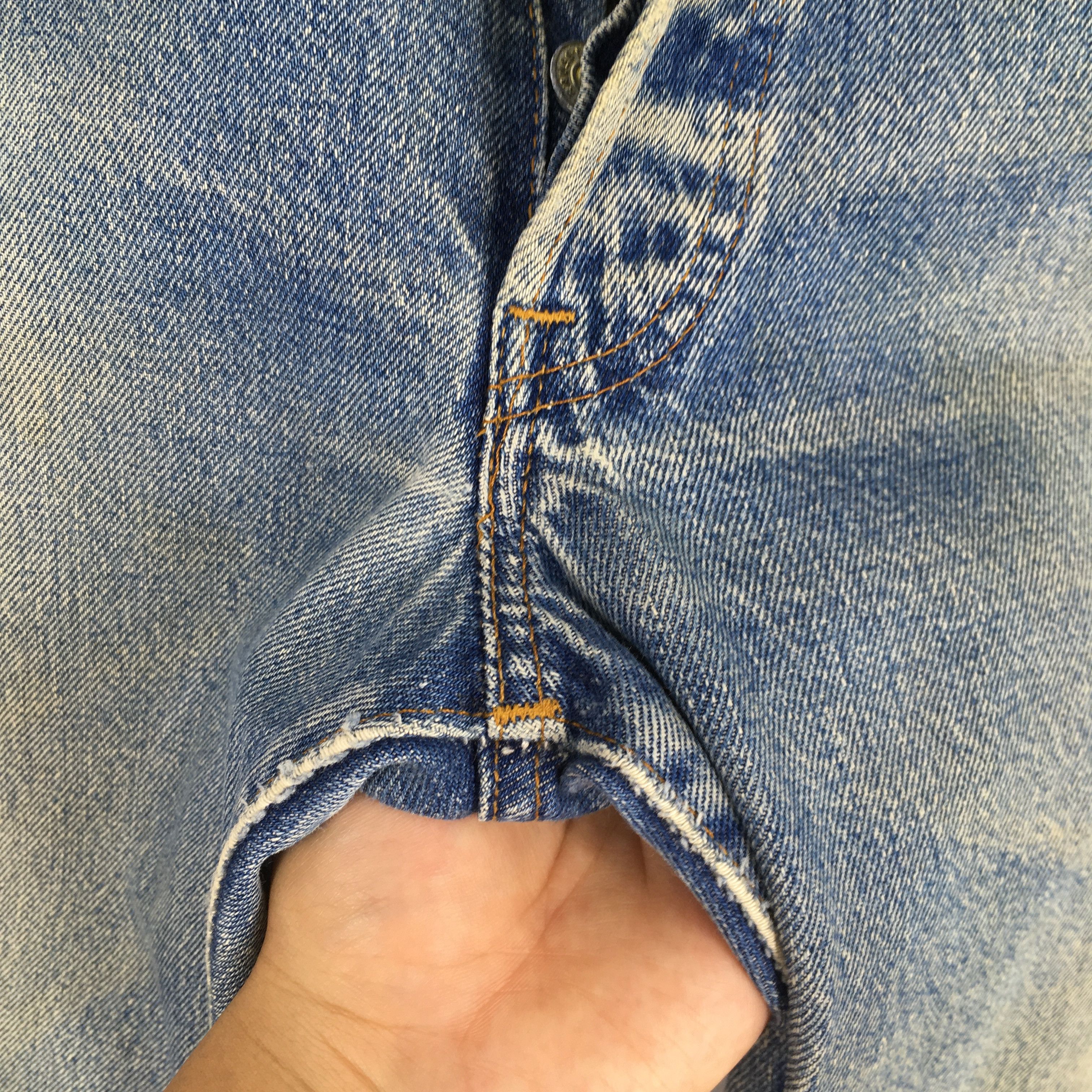 Levi's Size 31x28.5 Vintage 70s Levi's 501 Selvedge Jeans S1254 Size US 31 - 7 Thumbnail