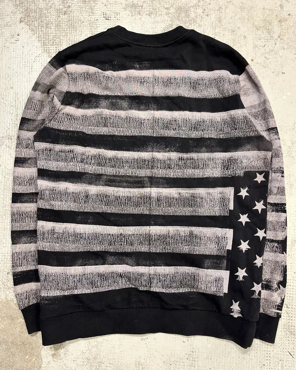Givenchy AW2014 Givenchy Black Grey Striped USA Flag Star Sweater Size US M / EU 48-50 / 2 - 7 Thumbnail