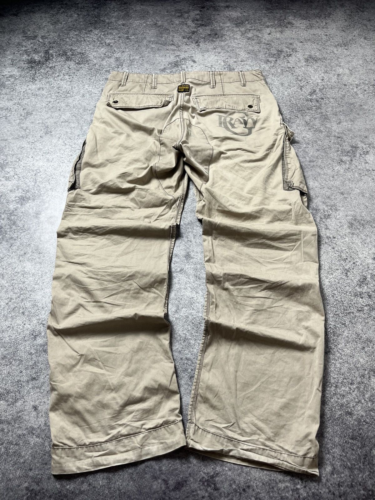 G-Star 🔥90'S G STAR RAW MULTIPOCKET MILITARY CARGO PANTS Size US 34 / EU 50 - 2 Thumbnail