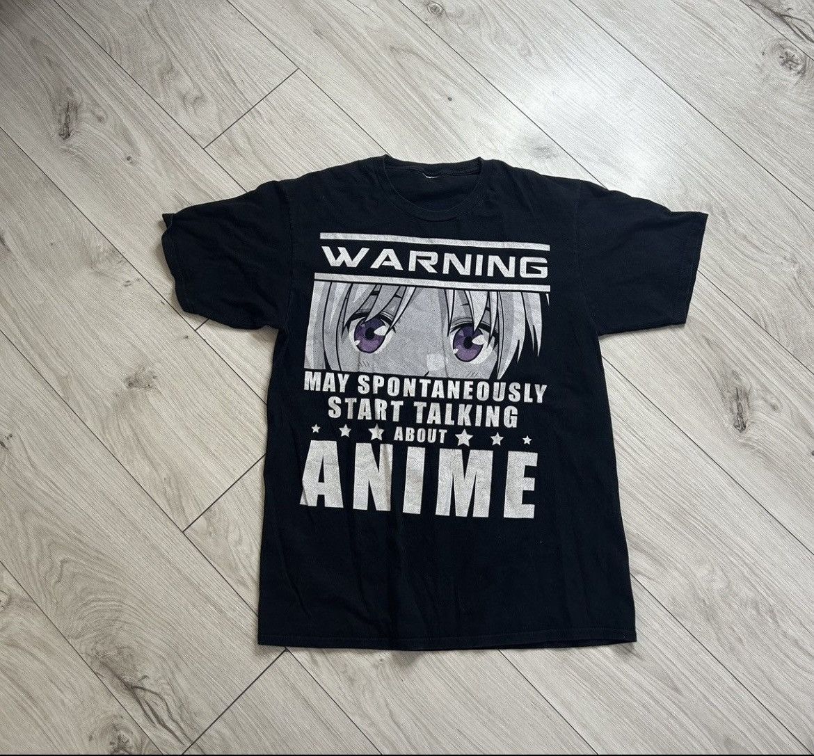 Anime Warning May Spontaneously Start Talking About Anime Tee Size US L / EU 52-54 / 3 - 1 Thumbnail