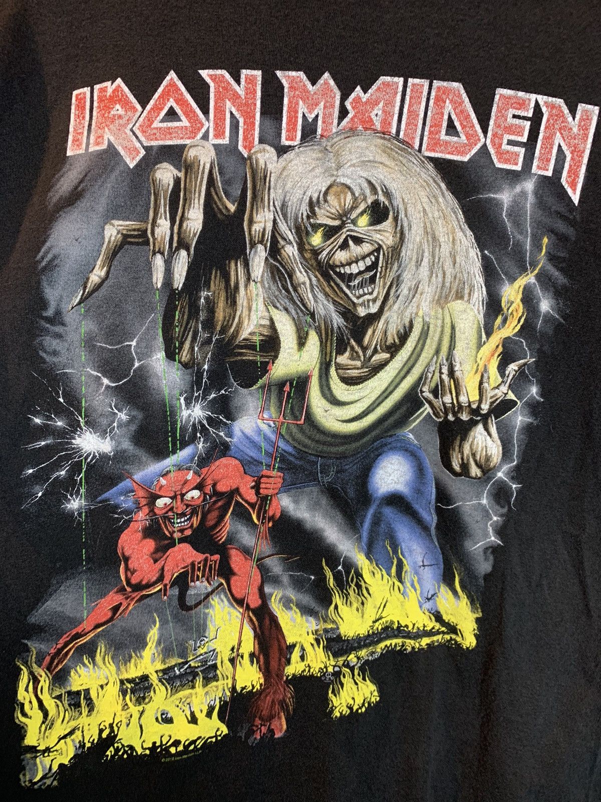 Band Tees × Iron Maiden *RARE* Iron Maiden Legacy Of The Beast World Tour Band Shirt Size US L / EU 52-54 / 3 - 3 Thumbnail