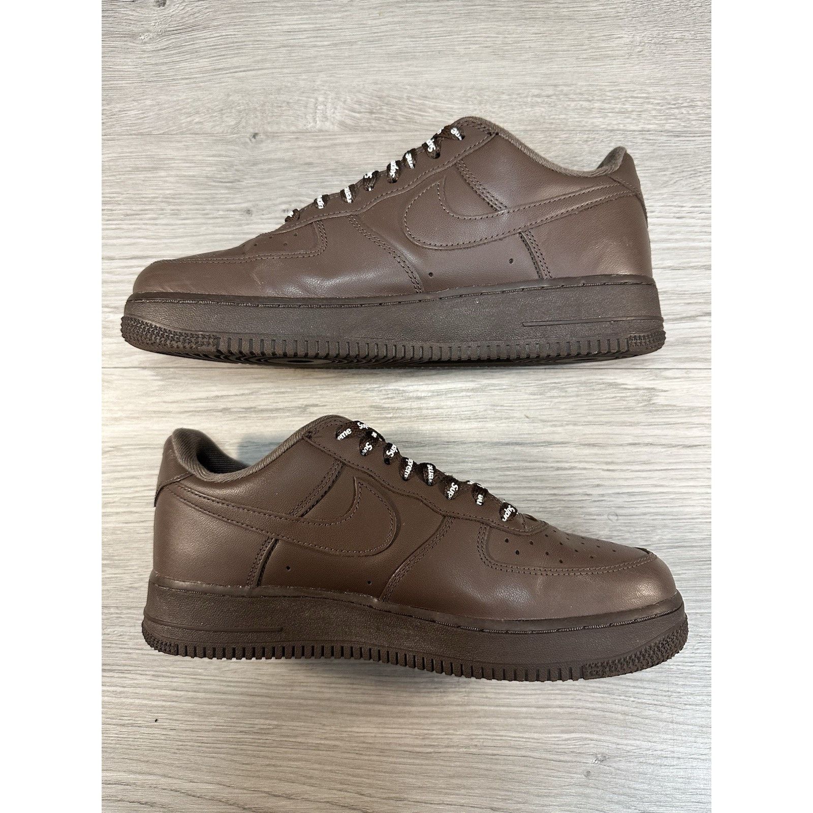 Nike Supreme x Nike Air Force 1 Low - Baroque Brown - Size 8.5 Size US 8.5 / EU 41-42 - 3 Thumbnail