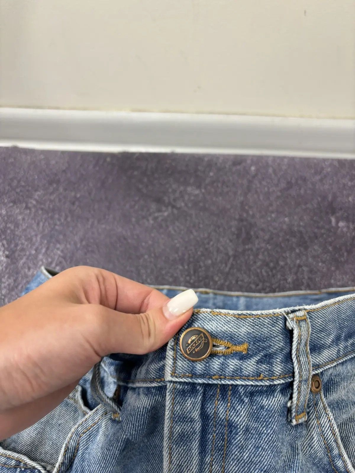 Dickies × Vintage Vintage Dickies Light Blue Loose Fit American Denim Jeans Size US 34 / EU 50 - 9 Thumbnail