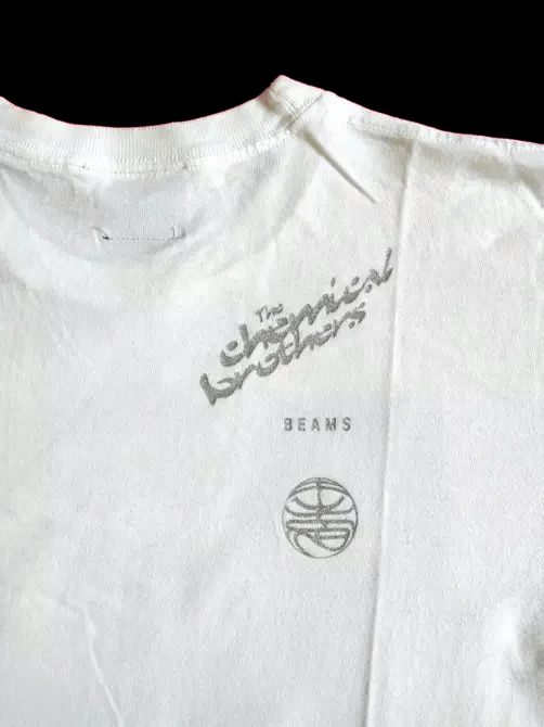 image of Band Tees x Beams Plus Beams X The Chemical Brothers White T Shirt, Men's (Size Small)