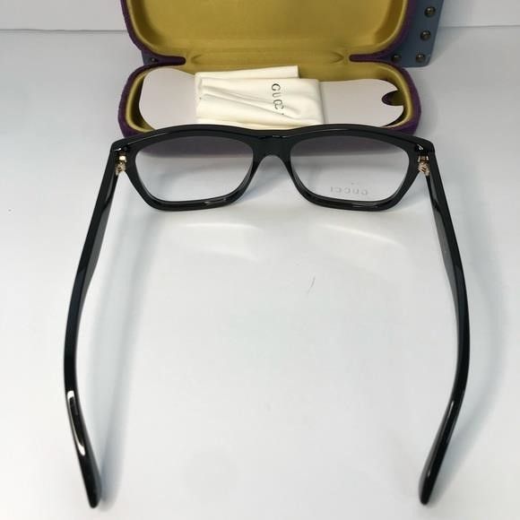 Gucci 💯 - New Authentic Gucci GG1177O Eyeglasses 004 - Black - T Size ONE SIZE - 10 Thumbnail