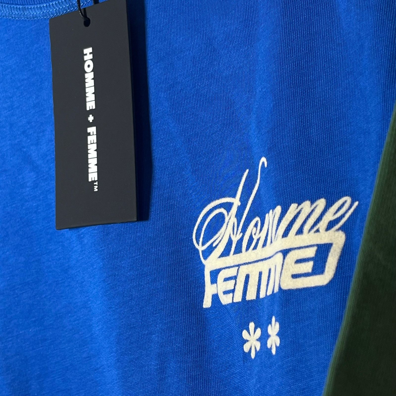 Homme + Femme La •NWT• Homme + Femme LA • Men’s L Westwood Ragland Tee 💙💚 Size US L / EU 52-54 / 3 - 9 Thumbnail