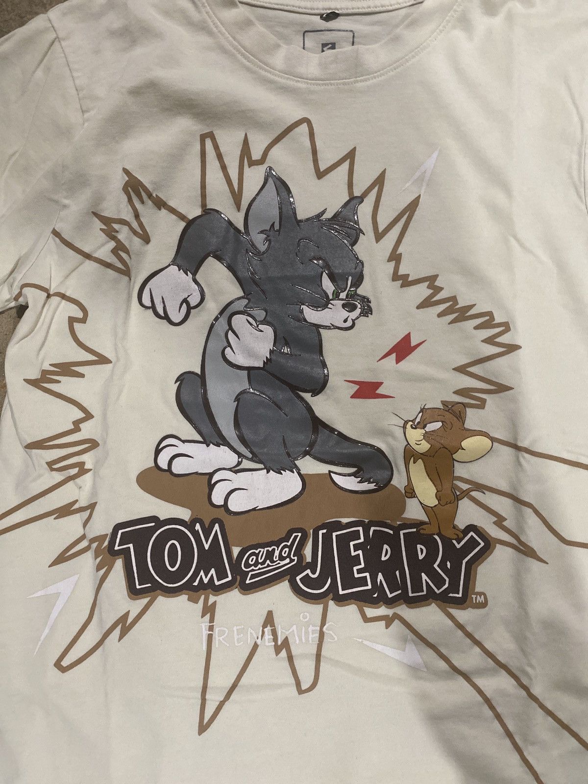 Japanese Brand × Southpole × Vintage Vintage Tom & Jerry Tan Shirt Size US M / EU 48-50 / 2 - 5 Thumbnail