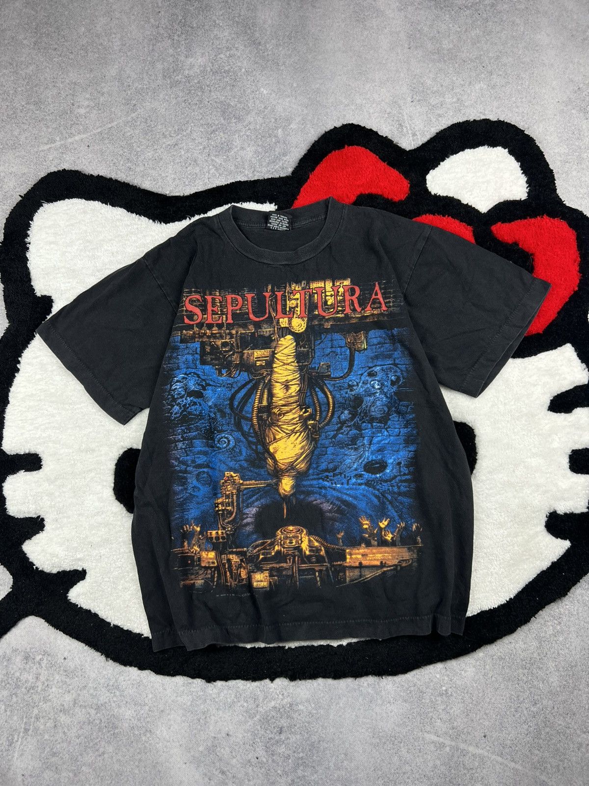 Vintage Sepultura 1996 Chaos A.D Heavy Metal Faded Y2K Tee