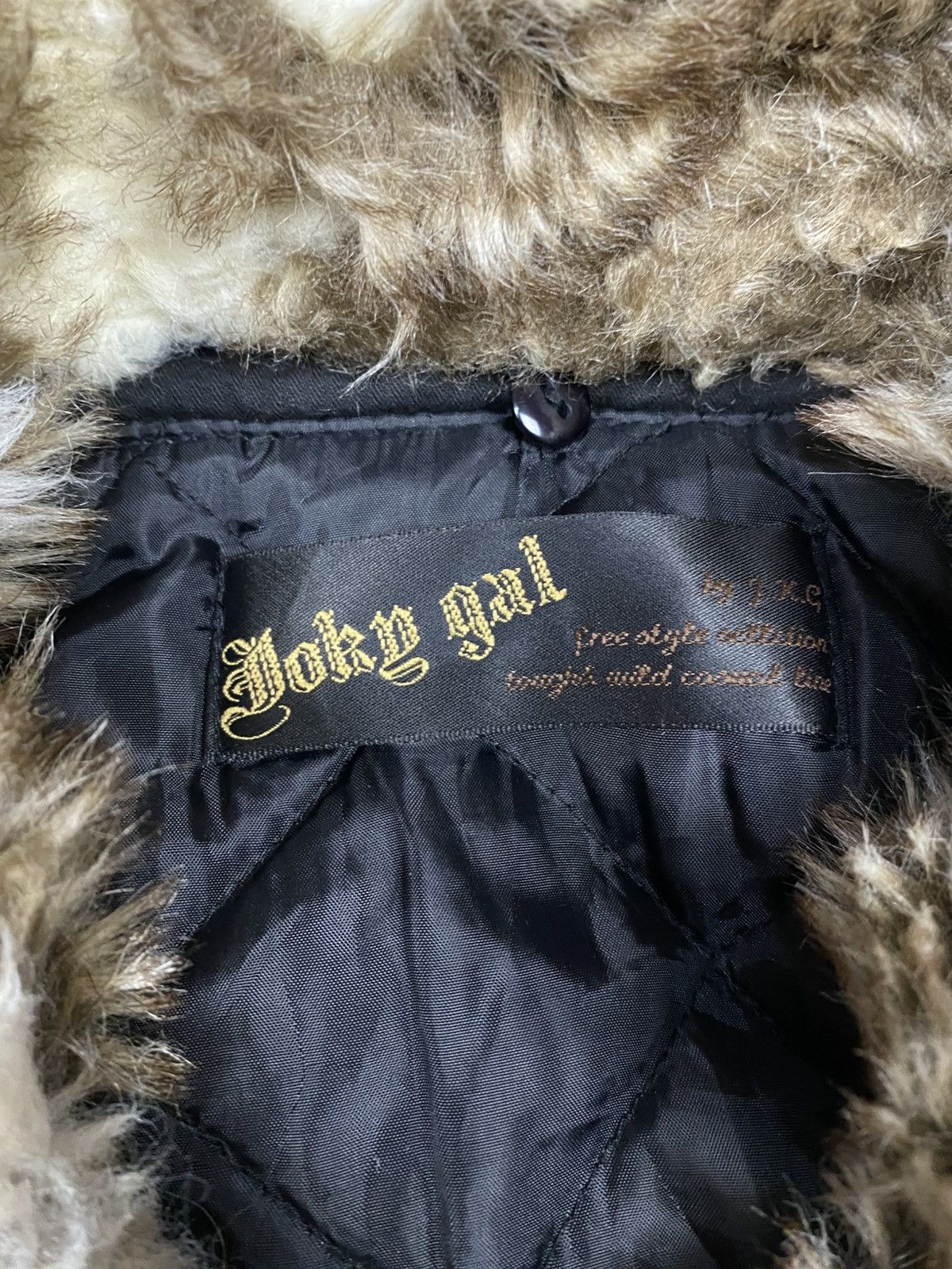 14th Addiction 2000s Joky Gal - Vkei Syle Fur Bomber Jacket Size US M / EU 48-50 / 2 - 7 Thumbnail