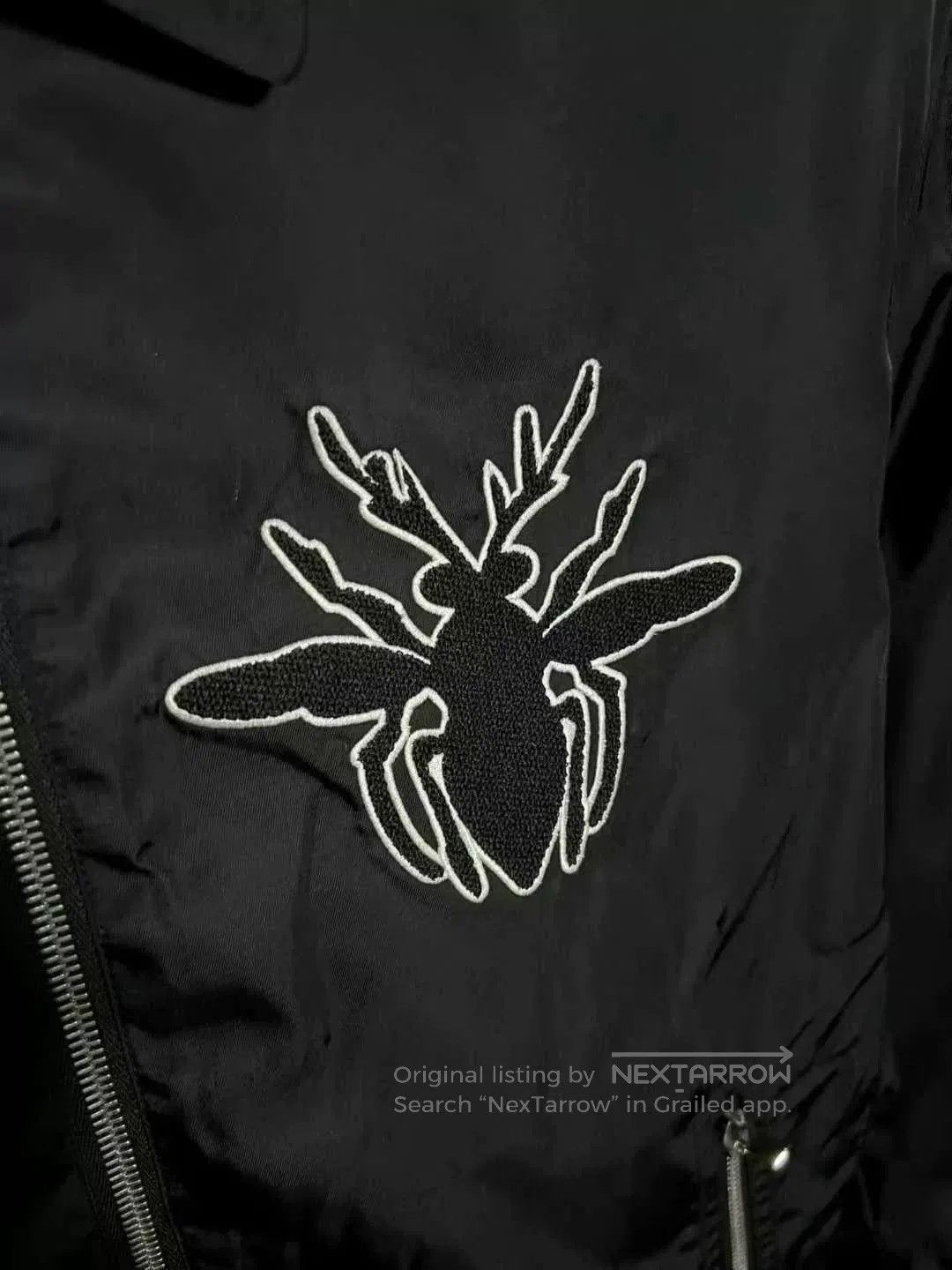 Dior black embroidered logo bee zip jacket. Size US L / EU 52-54 / 3 - 3 Thumbnail