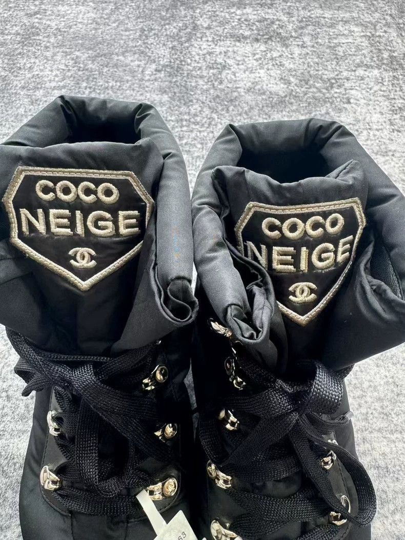 Chanel Chanel Black Snow Boots Size 38 Size US 7 / IT 37 - 8 Thumbnail