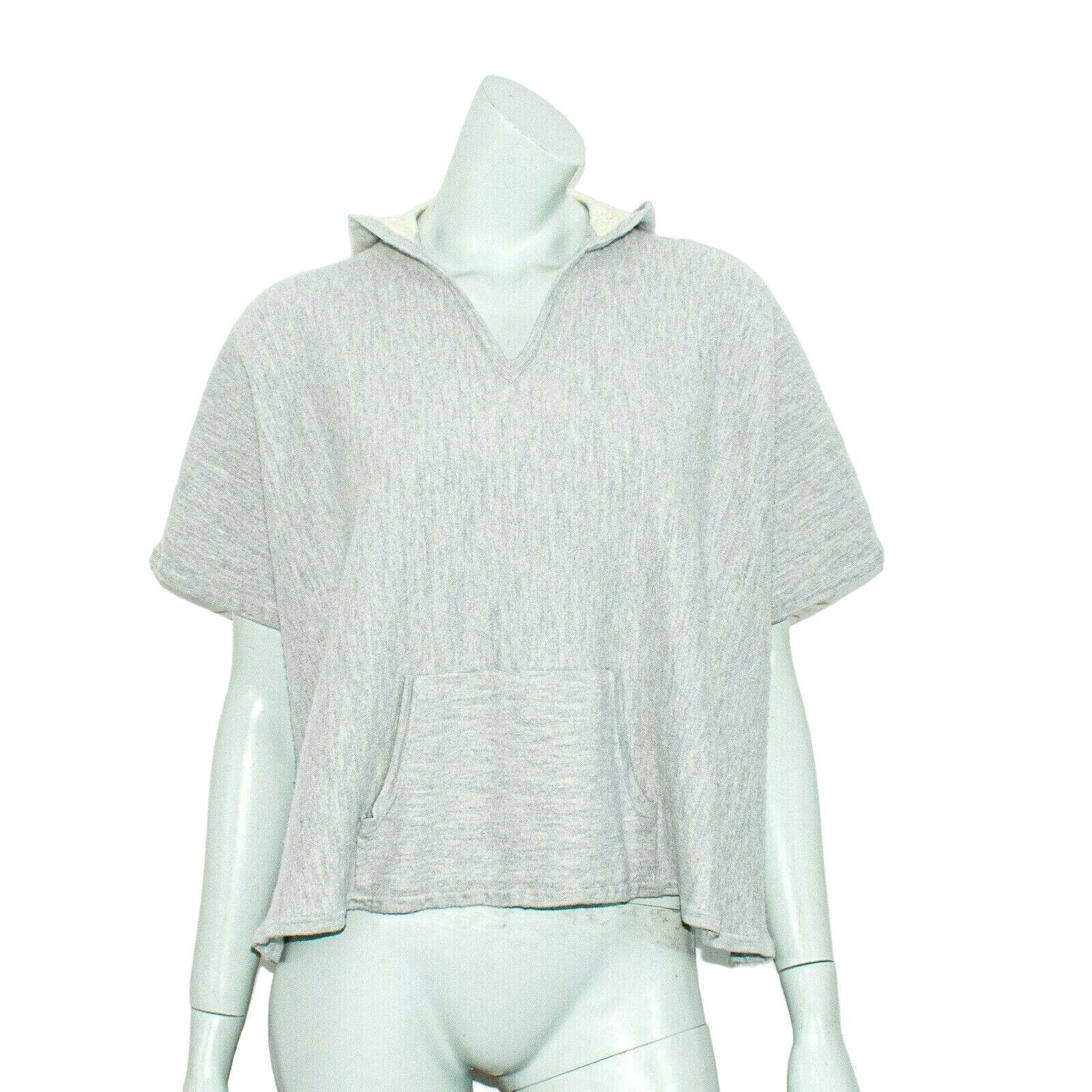 Vince VINCE Women's Crop Poncho Cape Hooded Sweater Gray Size XS / US 0-2 / IT 36-38 - 2 Thumbnail