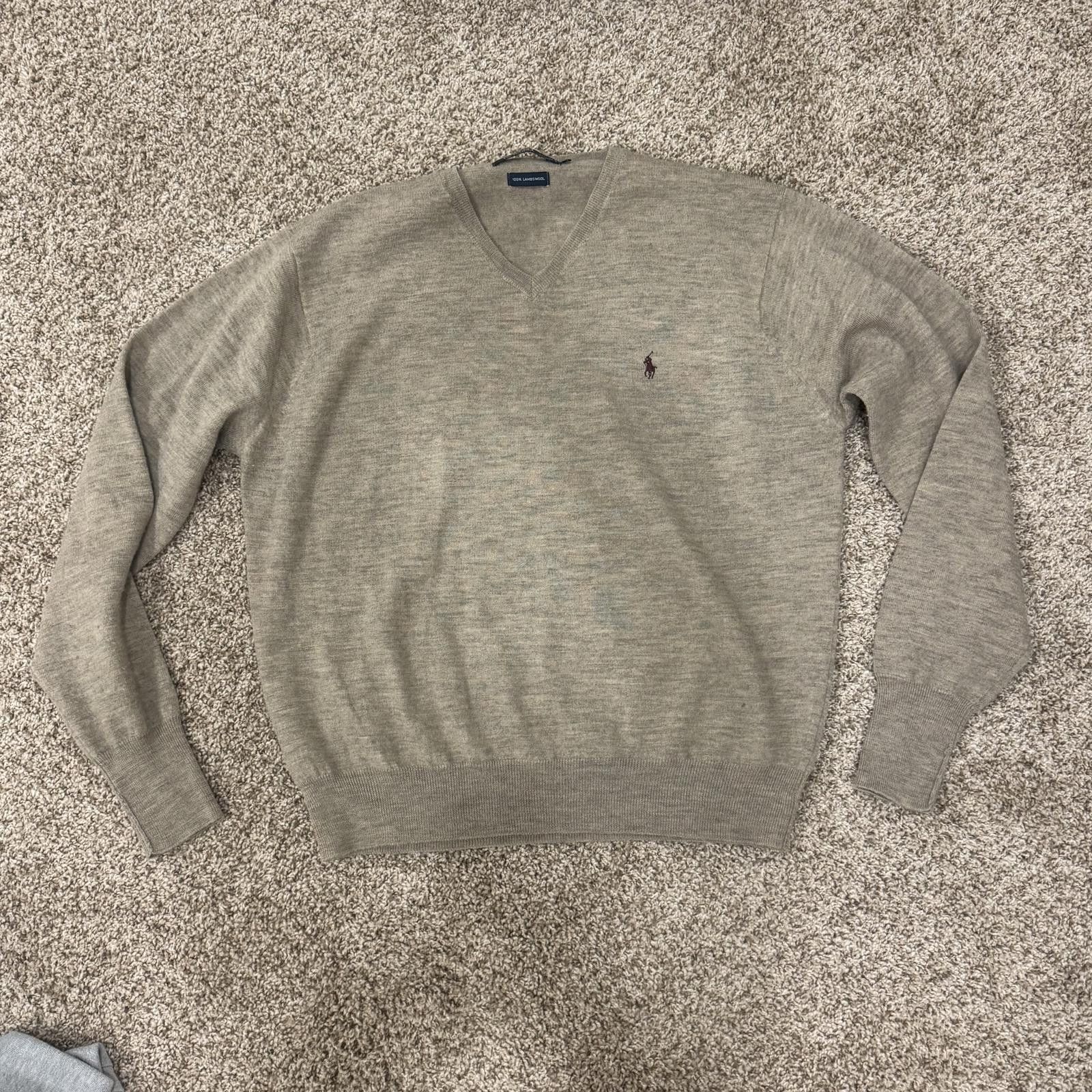 Other Polo by Ralph Lauren Large 100% Lambs Wool Men's V-Neck Size US L / EU 52-54 / 3 - 1 Thumbnail