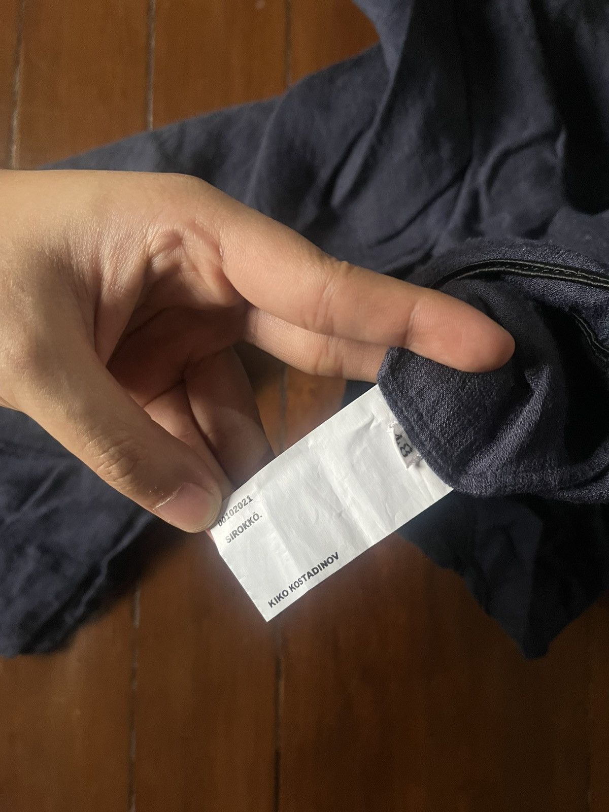 Kiko Kostadinov SS21 Kiko Kostadinov Navy Isaac Shirt Size US M / EU 48-50 / 2 - 13 Thumbnail