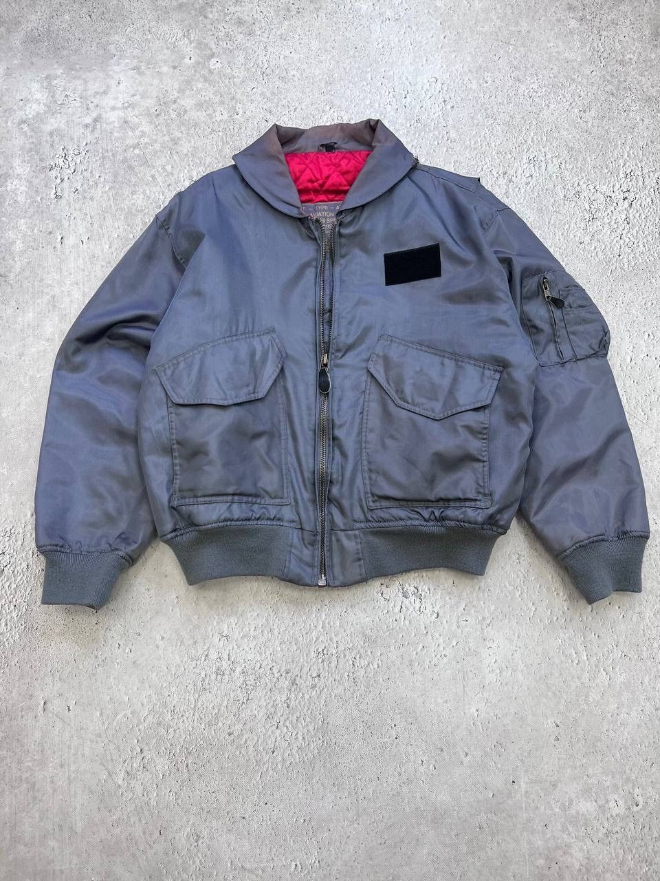 80s〜90s B-15D short flight jacket ALPHA INDUSTRIES] N 2B 80s 90s Old Tag Flight Jacket L Nylon