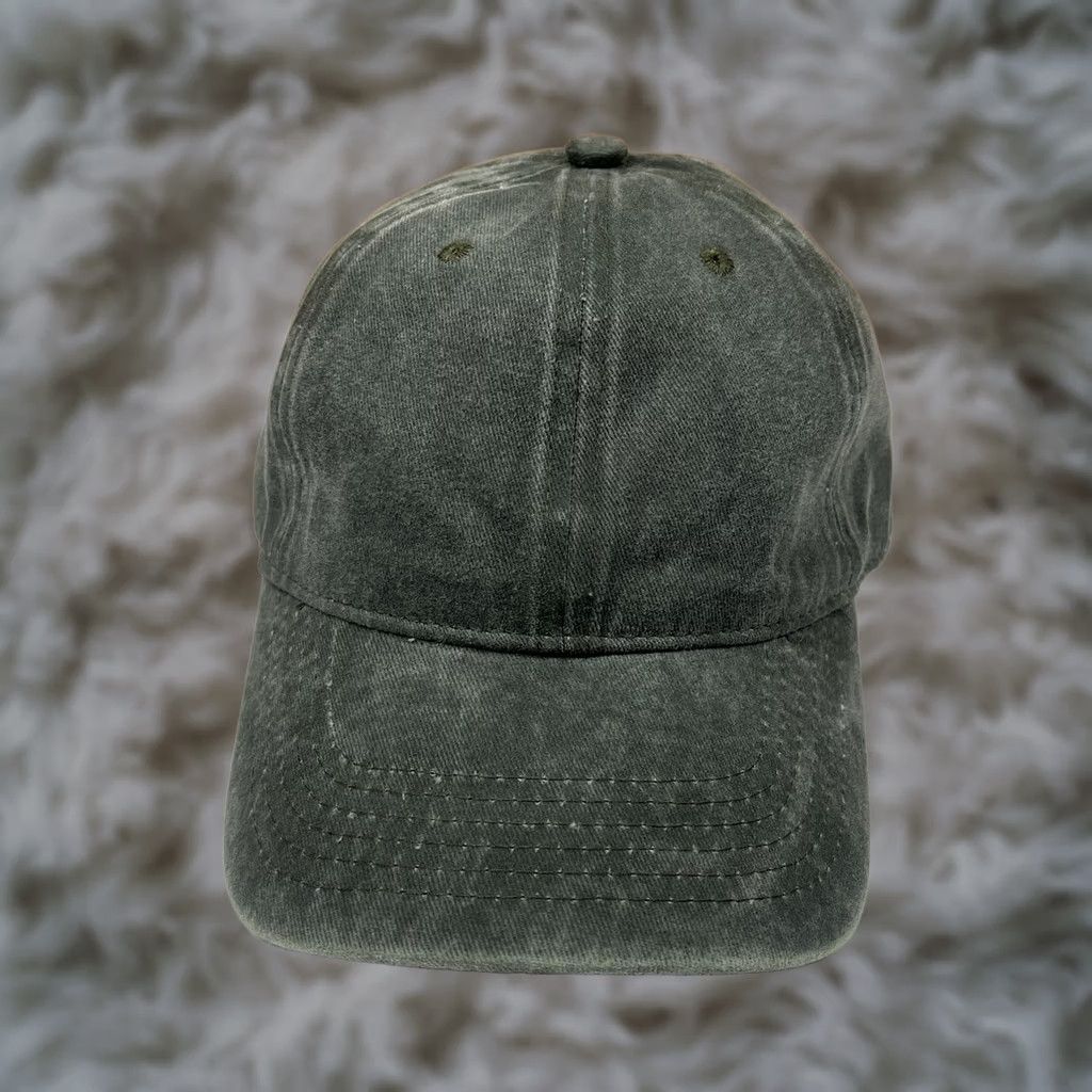 Vintage Adjustable Gray Strapback Baseball Cap Adult Unisex Size ONE SIZE - 1 Thumbnail