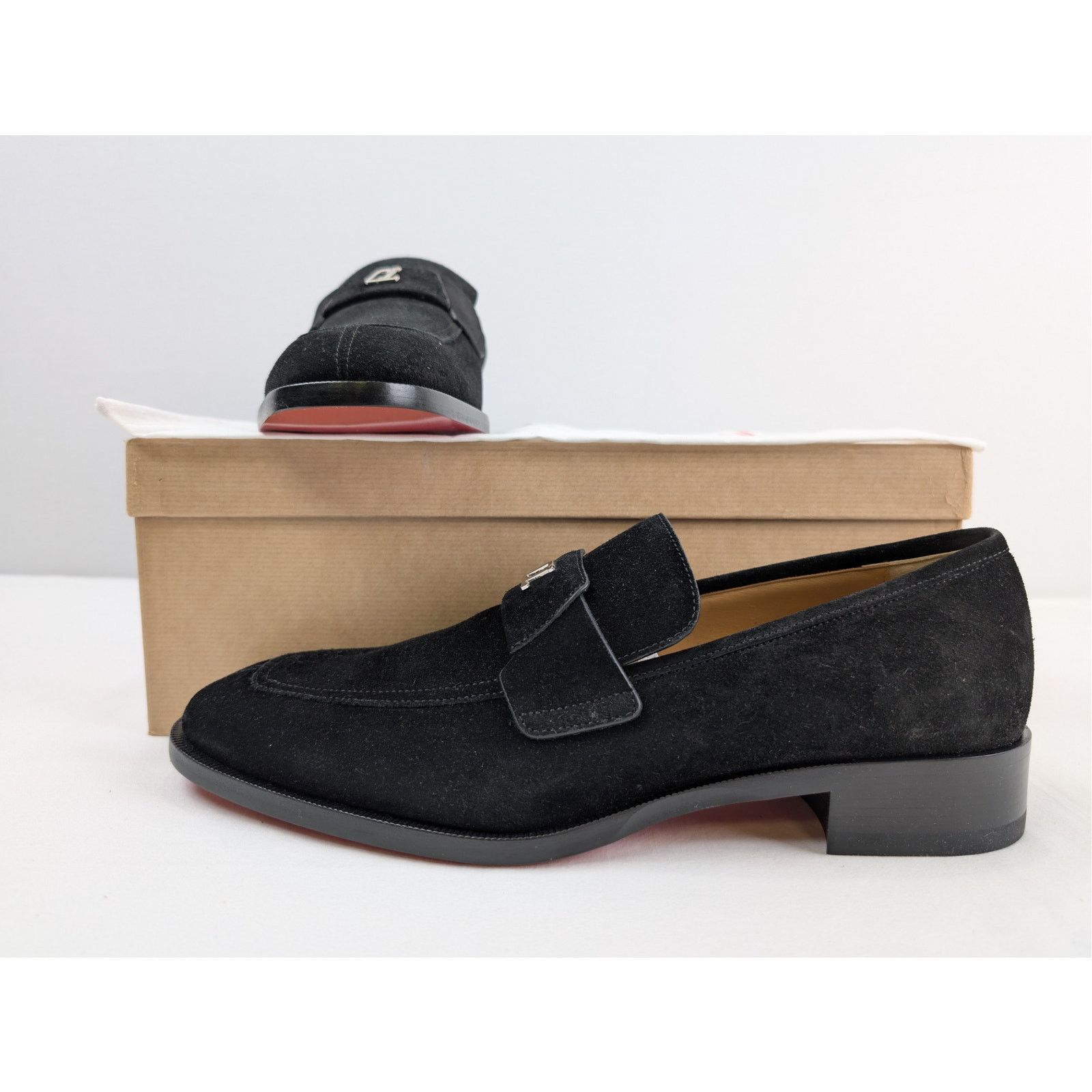 Christian Louboutin o1rshd1 Varsimoc Flat shoe Boots in Black 44.5 Size US 11.5 / EU 44-45 - 20 Thumbnail