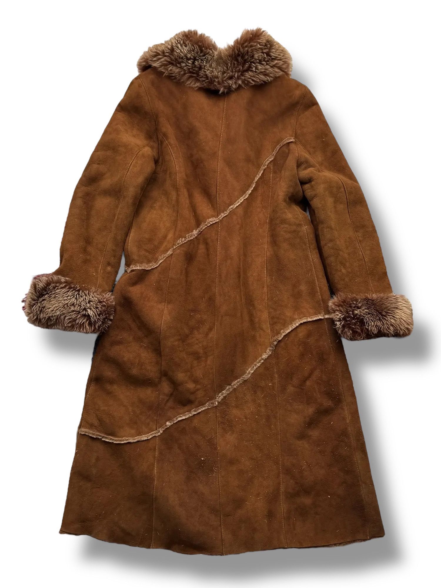 Vintage Real Sheepskin Coat From The 90s(V212) Size M / US 6-8 / IT 42-44 - 8 Thumbnail