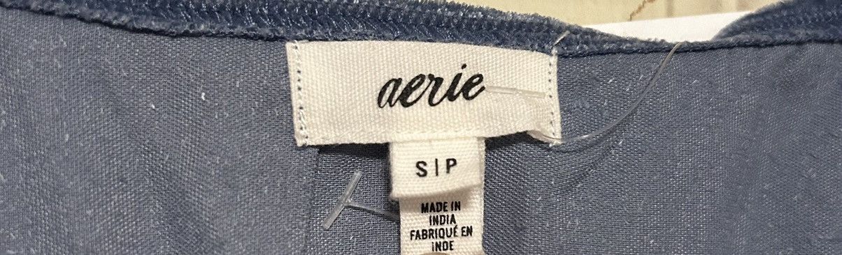 Aries NWOT AERIE V-neck velvet top with stretchy waistband Size S / US 4 / IT 40 - 3 Thumbnail