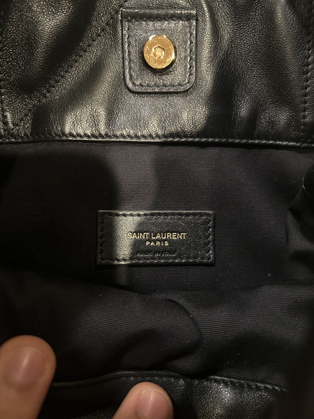 Yves Saint Laurent Yves Saint Laurent Jamie embellished quilted leather bag Size ONE SIZE - 4 Thumbnail