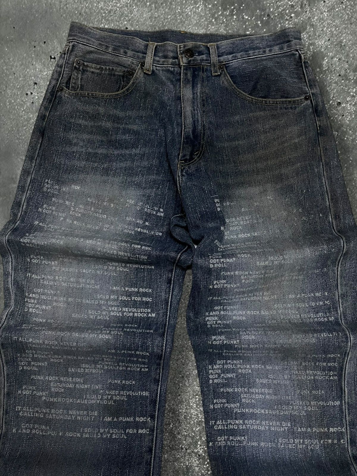 Hysteric Glamour Vintage 90s Japan Designer In The Attic Poem Got Punk Denim Size US 30 / EU 46 - 8 Thumbnail