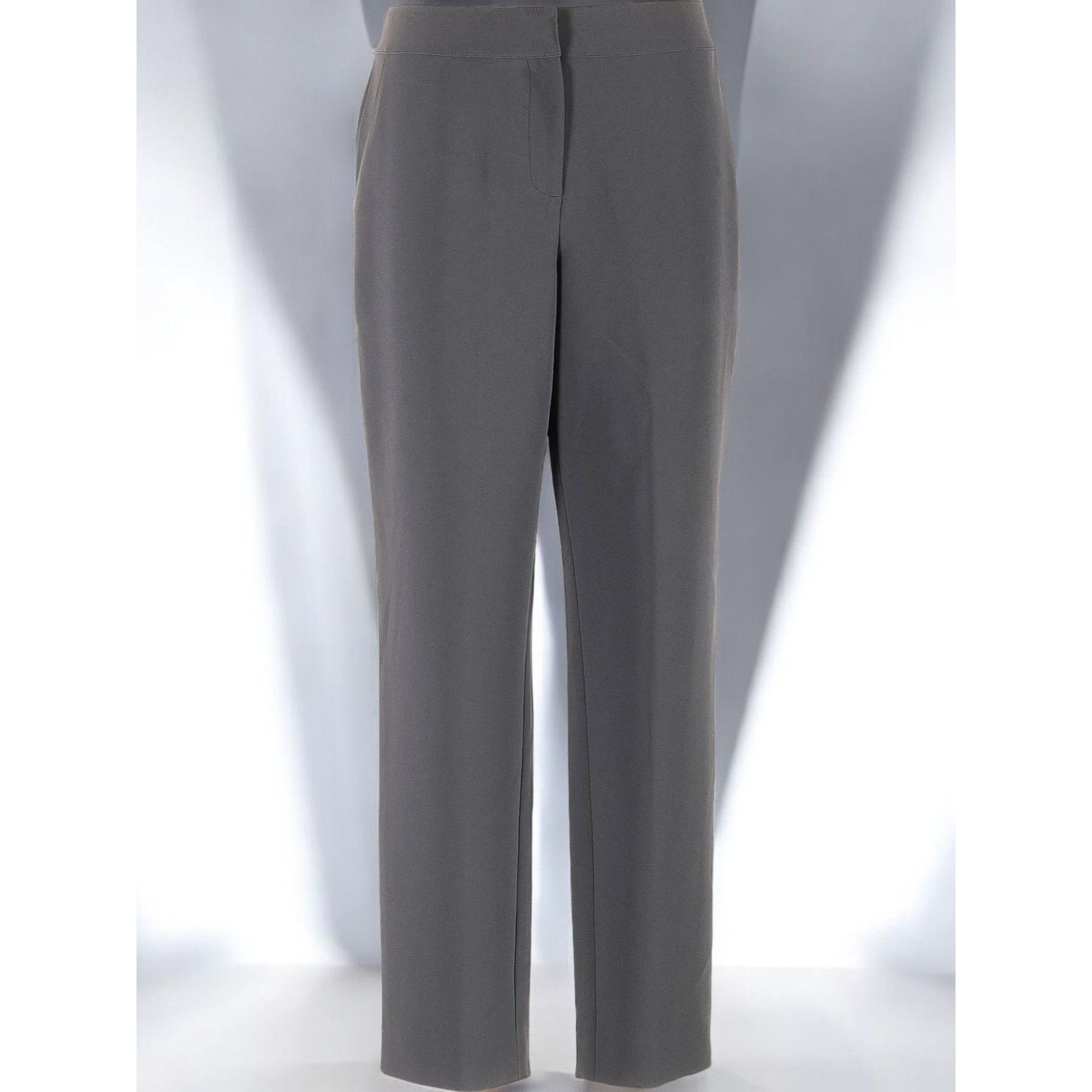 St. John St John Womens Size 16 Pewter Luxury Designer Long Pants NEW Size 38" / US 16 / IT 52 - 6 Thumbnail