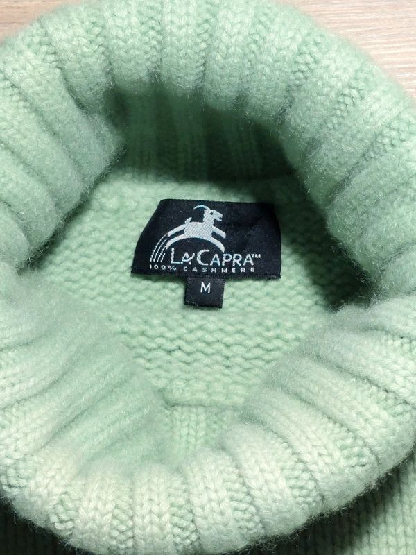 Other 100% cashmere sweater turtleneck jumper thick weave green Size M / US 6-8 / IT 42-44 - 3 Thumbnail