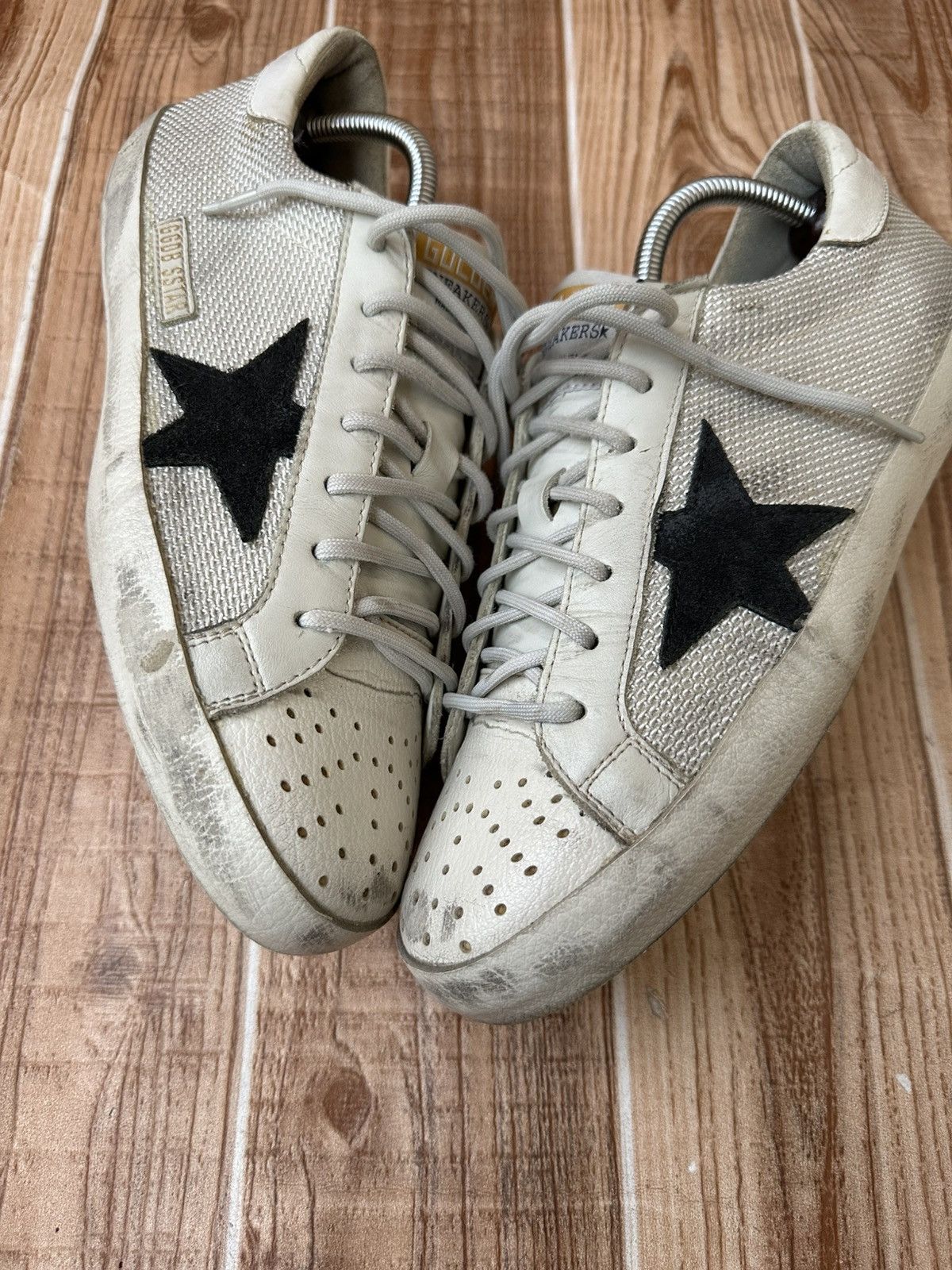 Golden Goose Golden Goose Superstar White Mesh GGDB Lowtops Size US 9 / EU 42 - 7 Thumbnail