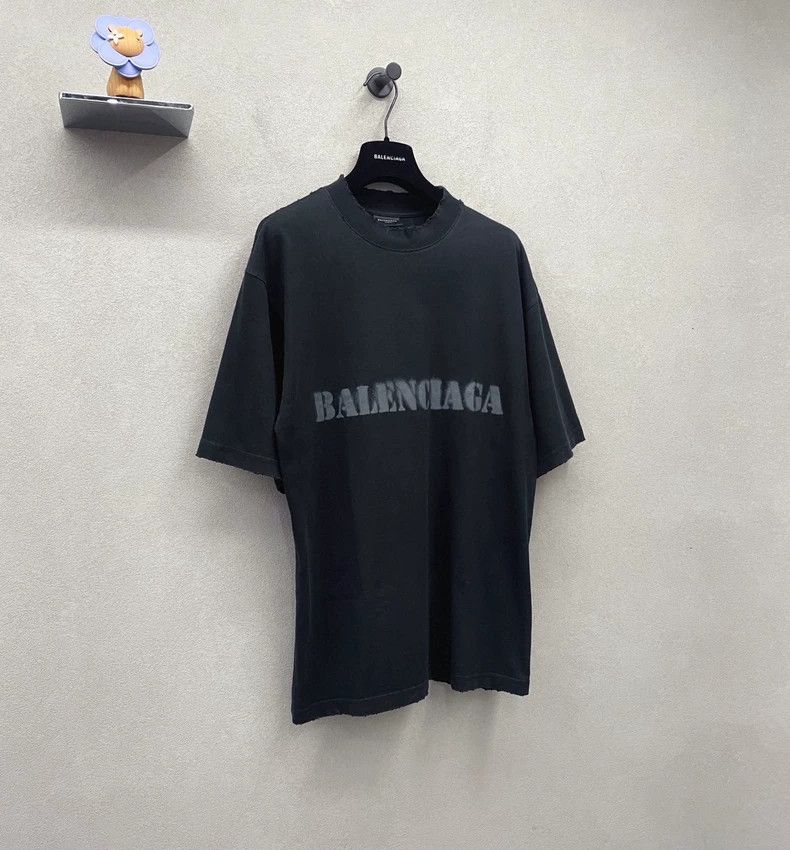 Balenciaga Balenciaga Alphabet Printed Round Neck Loose Short Sleeve Size US XS / EU 42 / 0 - 3 Thumbnail