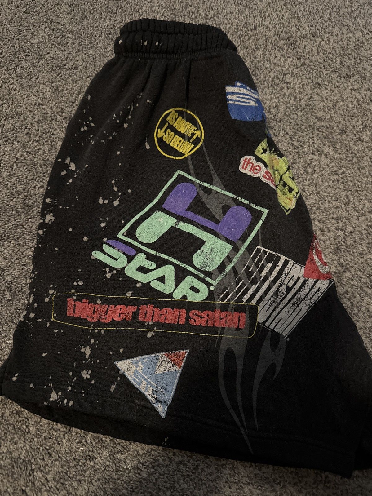 HELLSTAR 🔥Hellstar Graffiti / “Patches” Rare Shorts sz Small🔥 Size US 31 - 5 Thumbnail