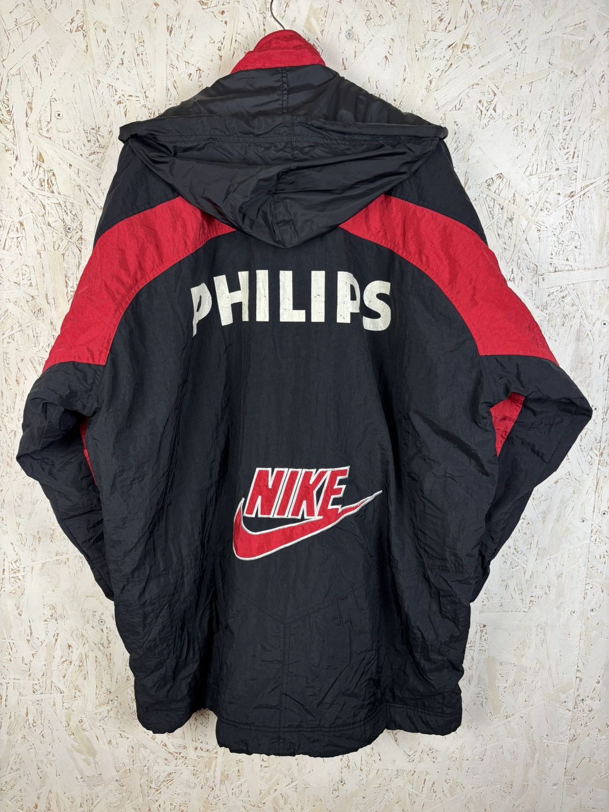 Nike 90s Nike PSV Eindhoven 1996/97 Training Coat Jacket Soccer L Size US L / EU 52-54 / 3 - 7 Thumbnail