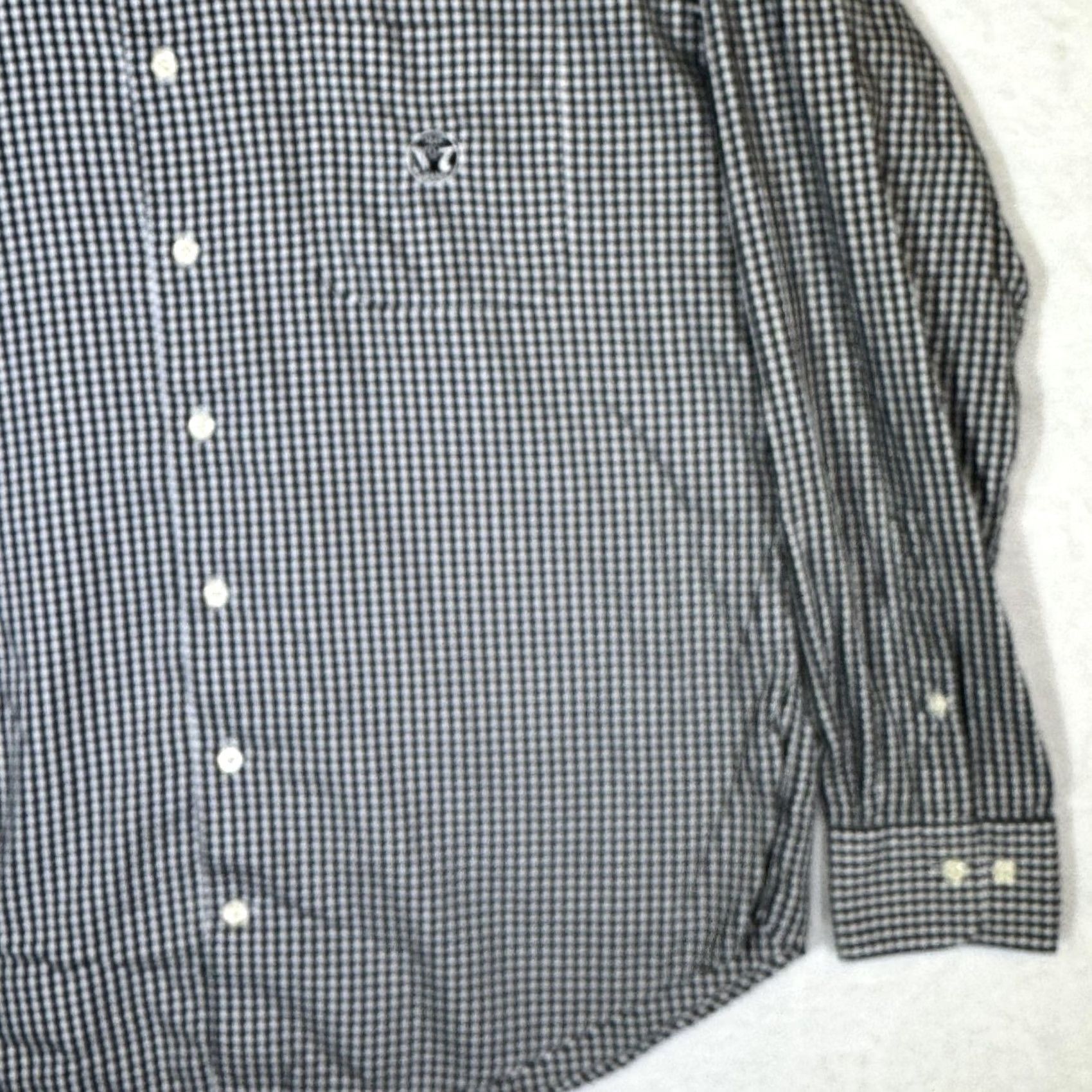 Peter Millar Peter Millar Shirt Mens Large Black Gingham Button-Down Jack Daniel's Old No 7 Embroidered Chest Pocket Wool/Cotton Silk Blend Vintage? No Size US L / EU 52-54 / 3 - 5 Thumbnail