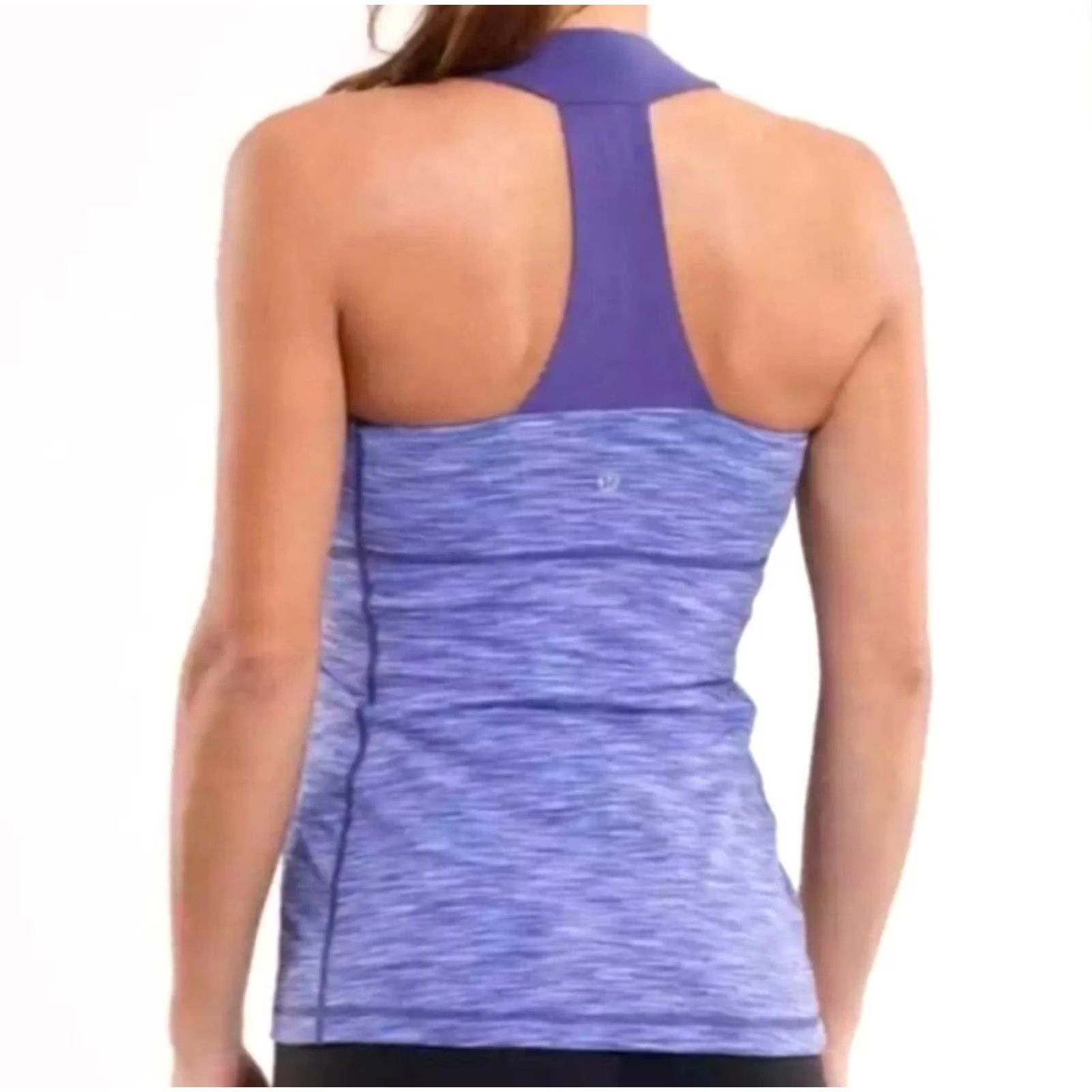 Lululemon VINTAGE Lululemon Athletica Built-in Bra Blue Racerback Scoop Neck Tank Top Womens 8 Size M / US 6-8 / IT 42-44 - 2 Thumbnail