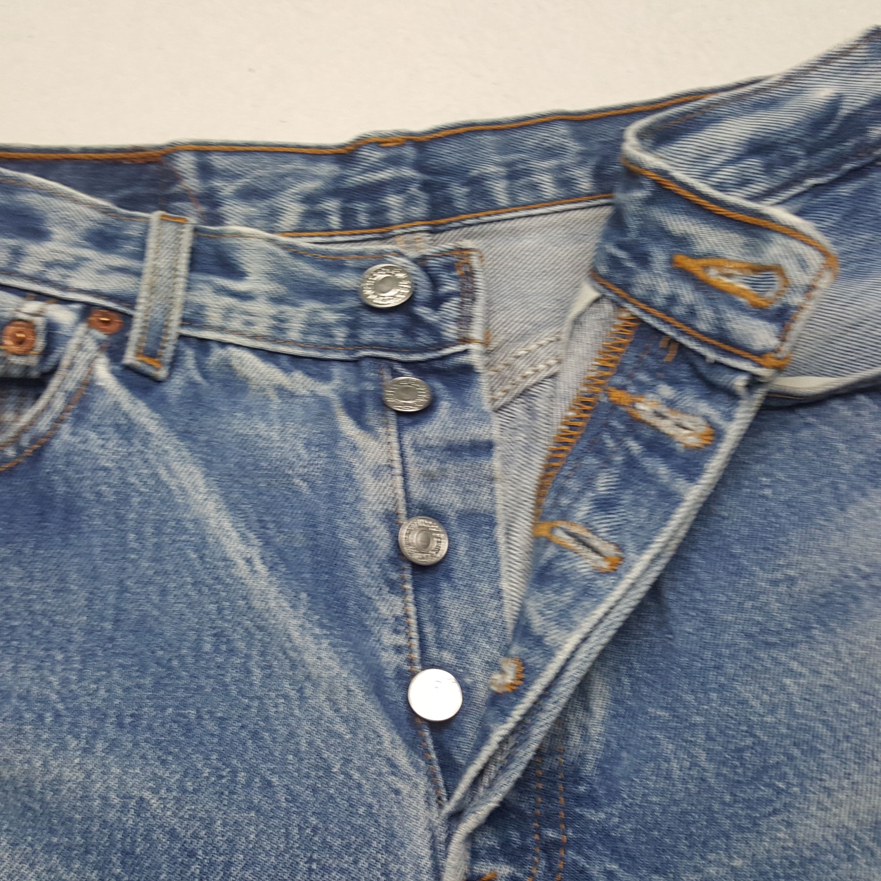 Levi's × Vintage Vintage Levi's 501 American Distressed Denim Jeans Size US 28 / EU 44 - 7 Thumbnail